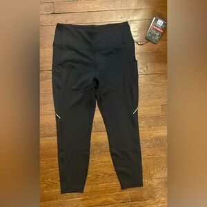 Spyder Ladies' Leggings with Pockets size XL black, NWT